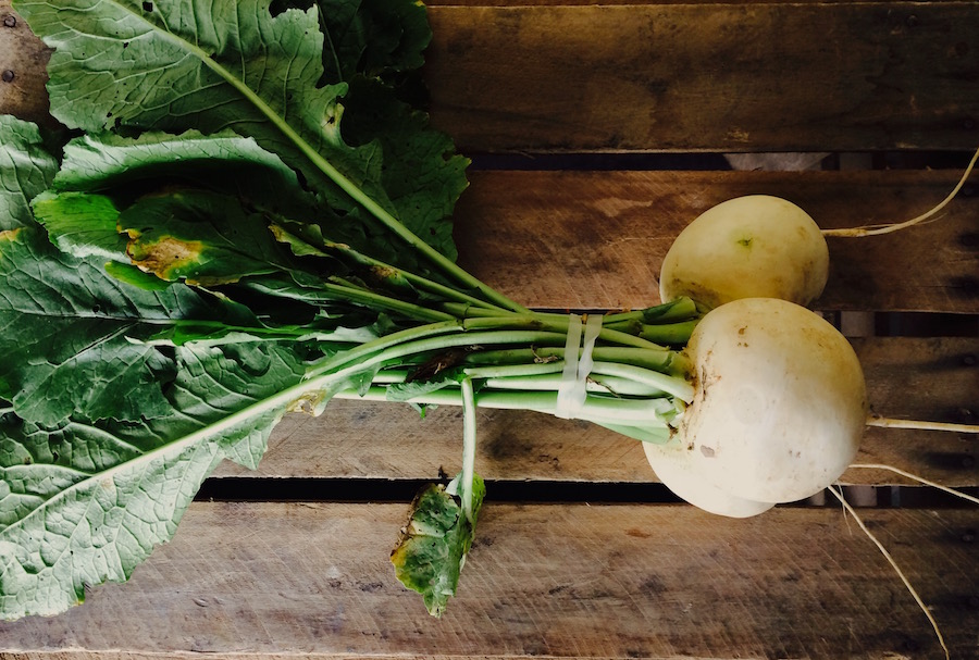 Turnips with Greens